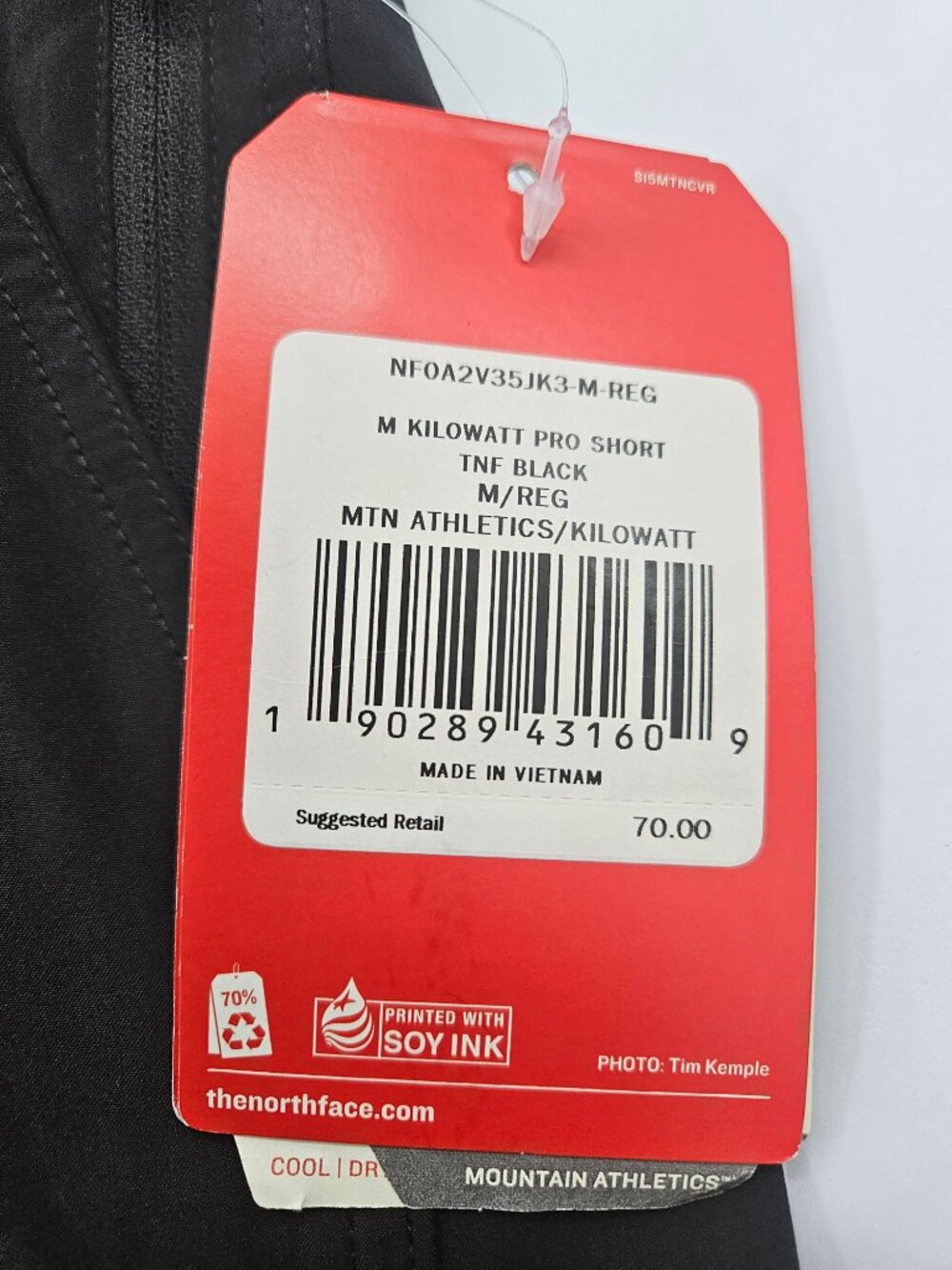 NWT The North Face Kilowatt Pro Shorts M Black Mountain Athletics Training SZ M - Picture 7 of 12